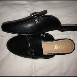 Black Slip on Loafers